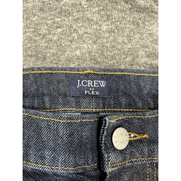 J. Crew Selvedge Flex Jeans Mens 40x32 Dark Wash Straight Leg Stretch - Picture 7 of 11